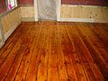 Restored wooden flooring